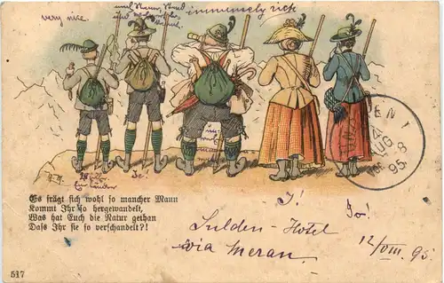 Humor - Wandern - Vorläufer 1895 -674226