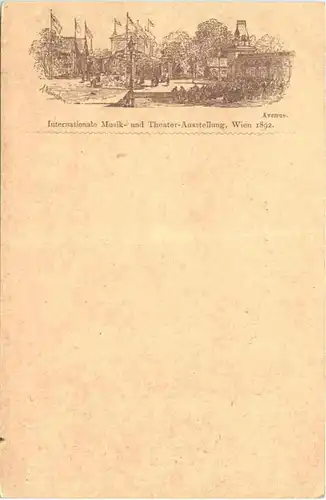 Wien - Internationale Musik und Theater Ausstellung 1892 - Vorläufer -674270