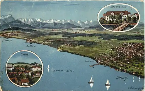 Utting am Ammersee - Künstler Ak Eurgen Felle -675856