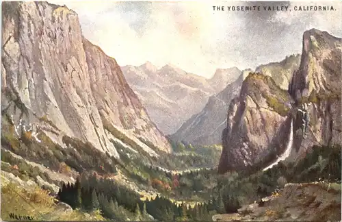 California - Yosemite Park - Künstler Ak Werner -679774