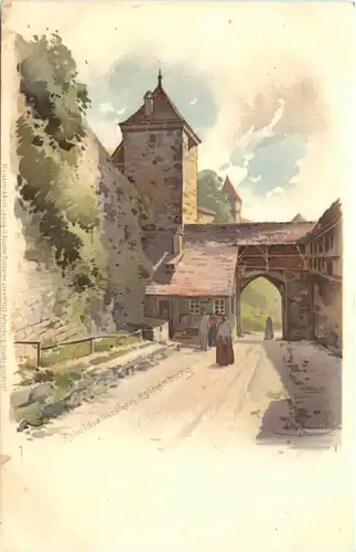 Rothenburg - Koboldzellerthor - Litho -679836