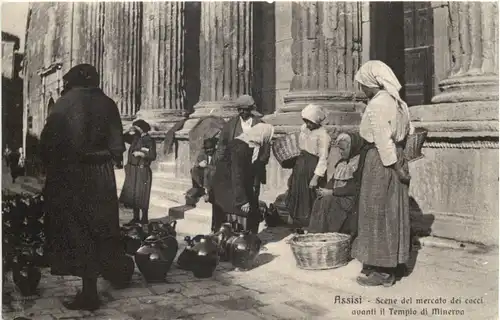 Assisi - Scene del mercato dei cocci -680610