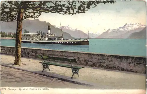 Vevey - Quai et Dents du Midi -681770