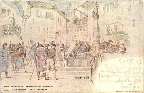 Lausanne - Proclamation de l Independance Vaudoise -685744