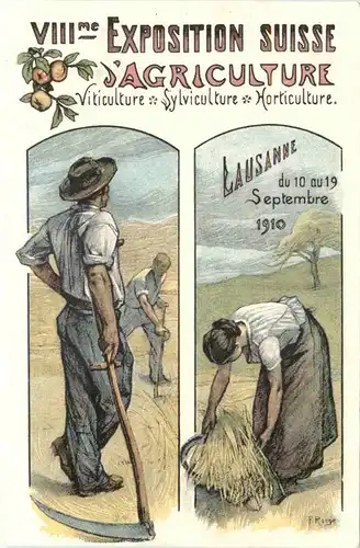 Lausanne - VIIIme Exposition Suisse l Agriculture 1910 -685752