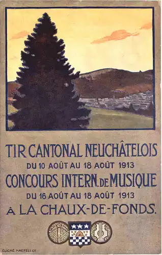 Chaux de Fonds - Tir Cantonal Neuchatelois 1913 -685854