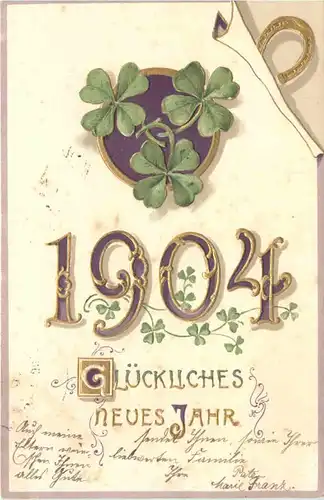 Jahreszahl 1904 - Prägekarte -685998