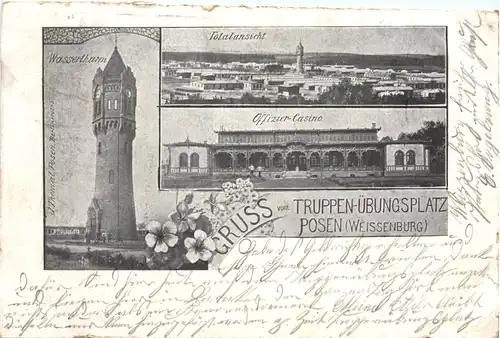 Gruss vom Truppen-Übungsplatz Posen - Weissenburg -688226