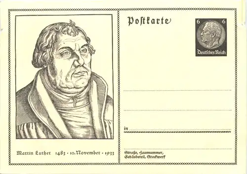 Martin Luther - Ganzsache -689044