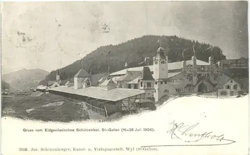 St. Gallen - Gruss vom Eidg. Schützenfest 1904 -689302