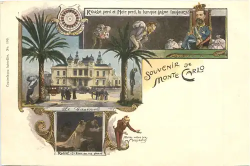 Souvenir de Monte Carlo - Litho -690434