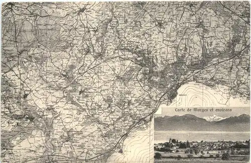 Carte de Morges et environs -691310