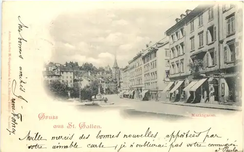 Gruss aus St. Gallen - Marktgasse -691982