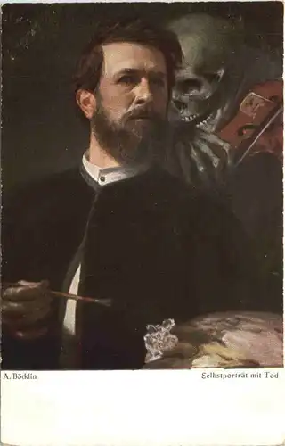 Künstler Ak A. Böcklin - Selbstportrait -695464