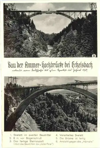 Bau der Ammer Hochbrücke bei Echelsbach -695440