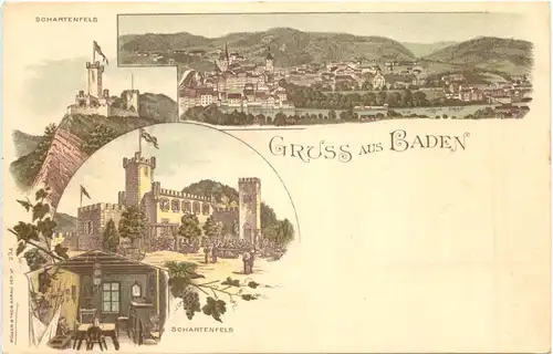 Gruss aus Baden - Litho -697490