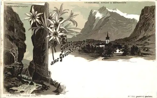 Gruss aus Grindelwald - Litho -697494