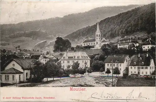 Moutier - Reliefkarte -697500