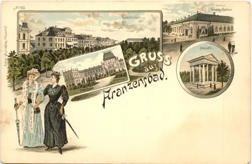 Gruss aus Franzensbad - Litho -698390