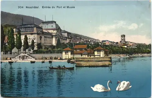 Neuchatel - Entree du Port et Musee -698466