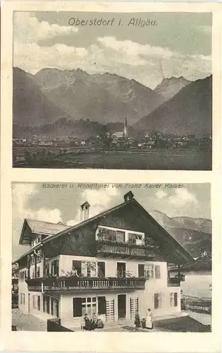 Oberstdorf - Bäckerei von Franz Xaver Kaiser -699530