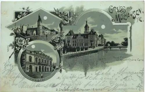 Gruss aus Mülhausen - Litho -701892