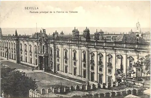 Sevilla - Fachada principal de la Fabrica de Tabacos -701856