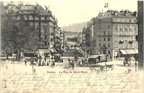 Geneve - La Rue du Mont Blanc -703310