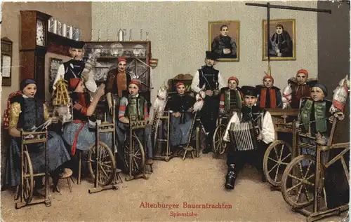 Altenbuger Bauerntrachten - Spinnstube -703984