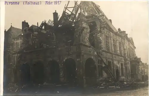 Rathaus Peronne 1917 -710496