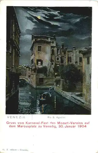 Venezia - Rio S Agostini - Karneval Fest Mozart Verein 1904 -710692