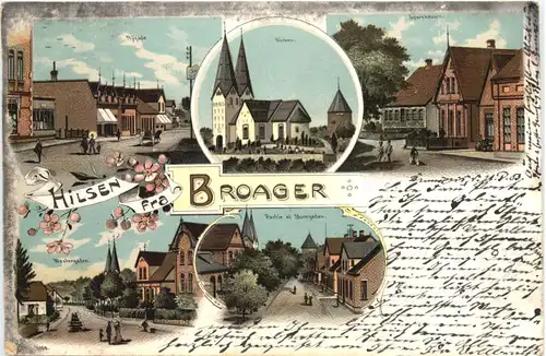 Hilsen fra Broager - Litho -711118