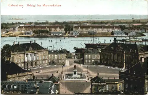 Kjobenhavn - Udsigt fra Marmorkirken -711206