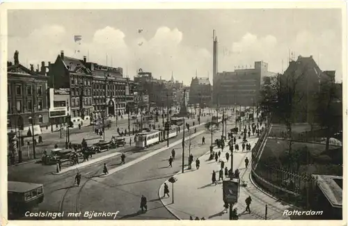 Rotterdam - Coolsingel met Bijenkorf -711728