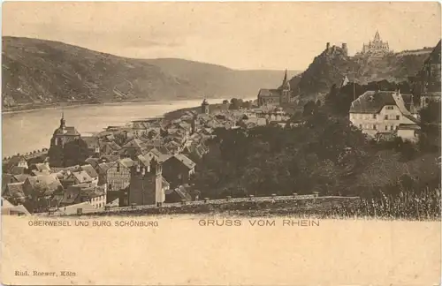 Oberwesel und Burg Schönburg -716330