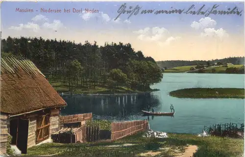 Masuren - Niedersee bei Dorf Nieden - Feldpost -716992