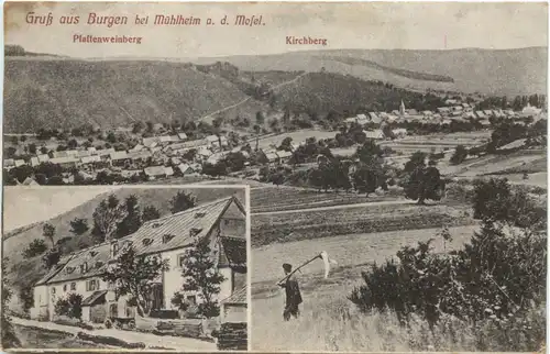 Gruss aus Burgen bei Mühlheim an der Mosel -717400