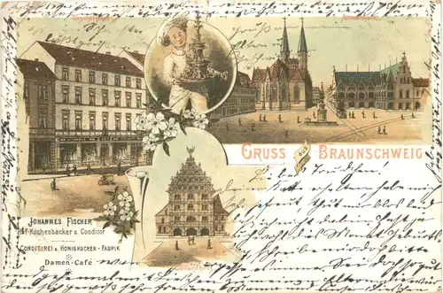 Gruss aus Braunschweig - Litho -719536