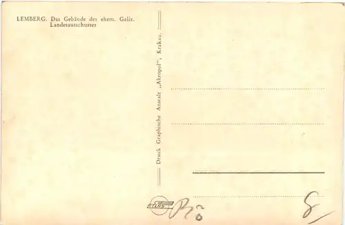 Lemberg - ehem. Galiz. Landesausschuss -720026