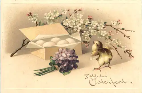 Ostern - Blumen - Ei - Chicken -721900