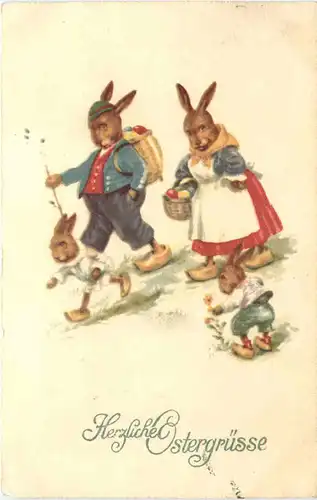 Ostern - Hasenfamilie -721882