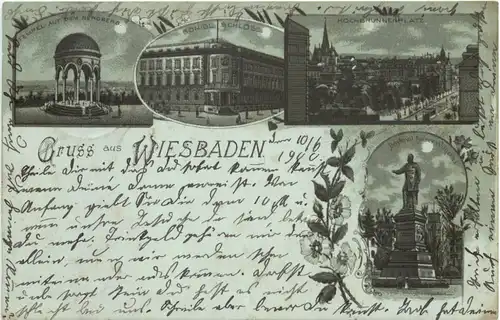 Gruss aus Wiesbaden - Litho -722568