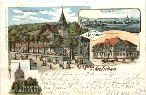 Gruss aus Gehrden Hannover - Litho -723482