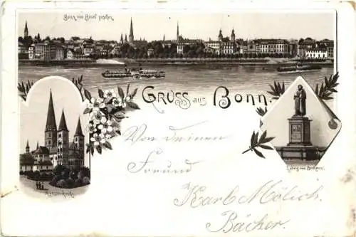 Gruss aus Bonn - Litho - Vorläufer 1894 -724362