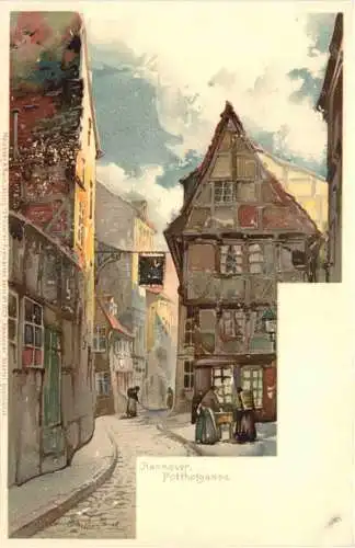 Hannover - Potthofgasse - Litho -724792