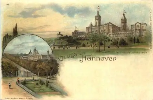 Gruss aus Hannover - - Litho -724812