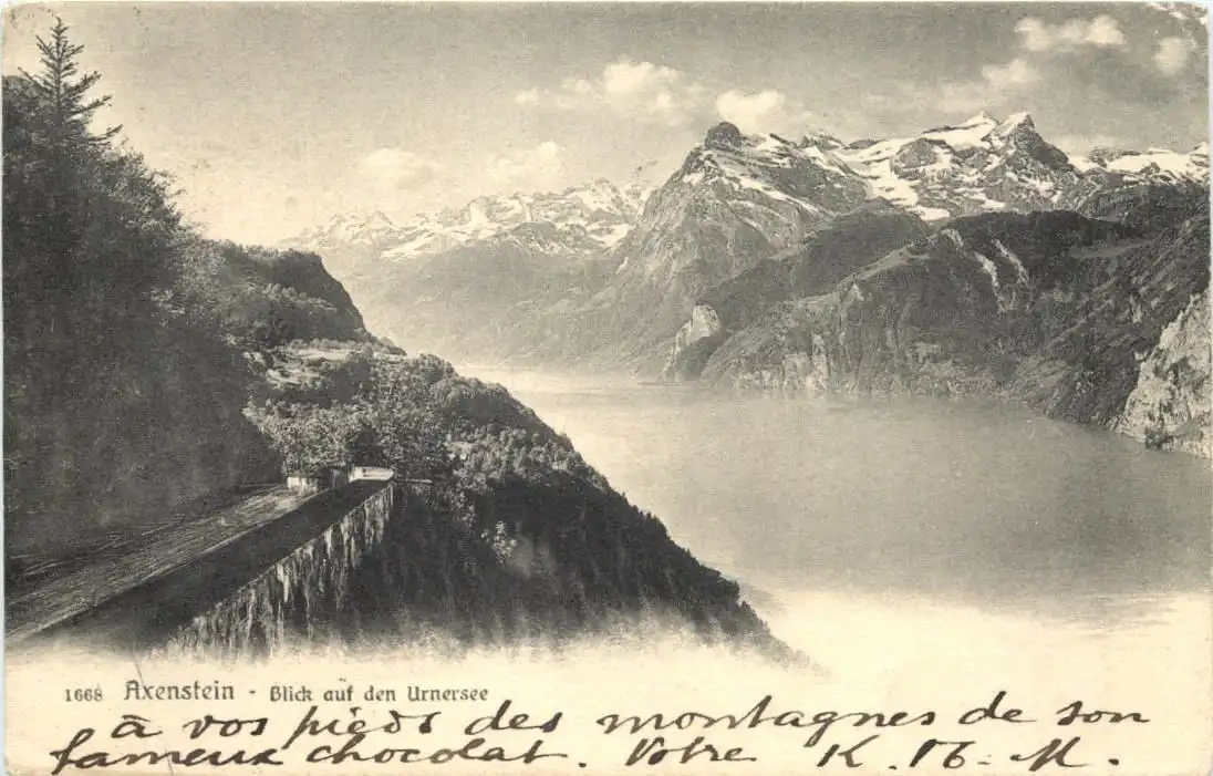 Axenstein, Blick auf den Urnersee -554402