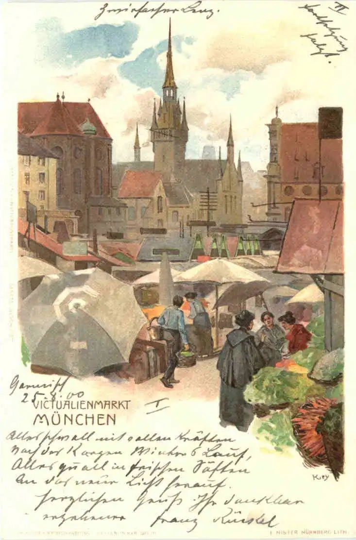 München - Viktualienmarkt - Litho -726090