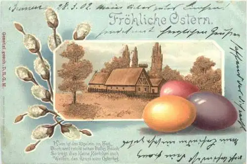 Ostern - Prägekarte -727206