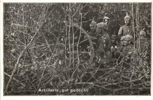 WW1 - Artillerie gut gedeckt -732110